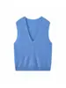 El nuevo chaleco casual de cachemira cepillada estilo coreano de otoño de Loufu es suave y amigable con la piel, adecuado para usar en capas, para mujer
