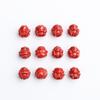 Lidai Wholesale Cuentas de Cinabrio Imperial de Alto Contenido, Separadores de los Doce Signos del Zodíaco, Cuentas Redondas, Accesorios para Manualidades, Cuentas Sueltas Hechas a Mano