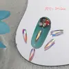 Alta Calidad Pedrería AB Base Plana Decoraciones para Uñas Hielo Blanco Transparente Gemas para Uñas Accesorios Decorativos Portátiles para Uñas Fabricante Mayorista