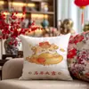 Serviço de Dropshipping para a Festa do 26º Ano Novo Chinês e o Auspicioso Ano do Cavalo Série Almofadas Vermelhas Atacado