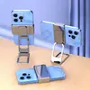 Soporte de Agarre para Teléfono de Doble Anillo, Aleación de Aluminio Giratorio Plegable Magnético Soporte para Coche