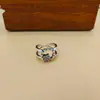 Anillo de Plata de Ley s925 Retro Doble Capa Circonita Cruz Abertura Femenino ins Estilo Frío Diseño de Nicho Moda Personalidad