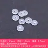 Goma de silicona suave ultrafina con perla, anti-fricción, collar, pulsera, espaciador, pulsera, cristal de ágata transparente, texto, juego, DIY