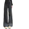Calça Jogger Lulu de Veludo Cinza Plus Size Feminina Outono/Inverno 2026 Nova Cintura Alta Perna Reta Solta Petite Casual Calça de Perna Larga