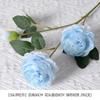 Simulação de flor azul, casamento, auditório, decoração para casa, simulação de rosa, flor falsa, flor de plástico, atacado