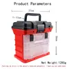 Caja de Almacenamiento Multifuncional Transfronteriza para Señuelos de Pesca en Roca, Caja de Mano con Cajones de 4 Niveles para Accesorios de Señuelos, Caja de Herramientas para Almacenamiento de Equipo de Pesca