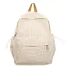 Mochila Xadrez Nova de Alta Aparência, Fresca e Doce, Estilo Japonês, para Alunos do Ensino Fundamental II e Médio, Leve para Viagem, Grande Capacidade