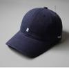Gorra de béisbol de estilo japonés con parte superior suave, sencilla, con letras pequeñas bordadas, para mujer, informal, de calle, a prueba de sol, con aspecto de cara pequeña, para hombre
