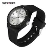 Reloj de Cuarzo Marca SANDA Nuevo Simple Luminoso Temperamento Reloj para Estudiantes de Secundaria Prueba Aprendizaje Impermeable Reloj para Niños