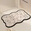 Tapete Simples para Chão de Banheiro Lama de Diatomáceas Absorvente de Água Secagem Rápida Tapete para Pés Antiderrapante Banheiro Fácil de Limpar Tapete para Banheiro de Casa