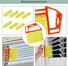 Amazon Cepillo de limpieza manual de 8 piezas para rieles de puertas y ventanas de coche, barredor de alféizares de ventanas, herramienta de limpieza de huecos de persianas