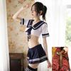 Uniforme de mucama de cama seductor sexy minifalda marinero jk estudiante ropa interior conjunto coqueto Caliente tease