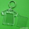 Chaveiro de Plástico Casca Vazia em Branco Caligrafia Acrílico Transparente Chaveiro Moldura de Foto Criativa Logo Imprimível