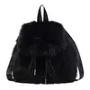 2025 Nova Bolsa de Pelúcia Outono e Inverno Mochila Fresca e Doce Mochila Feminina Estilo Coreano Mochila Escolar de Pelúcia Estilo Estrangeiro
