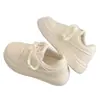 Zapatos Blancos de Suela Gruesa para Mujer, Aumentan la Altura, Caña Baja, Venta Caliente, Nuevo Estilo Primavera Otoño 2026, Suela Suave, Cómodos, Estilo Coreano, Casual, Transpirables, Deportivos