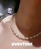 Set de Vacaciones de Joyería Manta Rosa Bola de Diamante Collar de Perlas Fiesta Jardín 4mm Perla de Concha Pulsera de Diamante Brillante