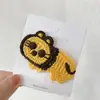 Horquilla para el pelo con dibujos animados de celebridades coreanas, accesorios para el cabello de lana, tejido a mano, con forma de BB