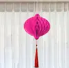 Linterna Roja de Internet Boda Dormitorio Sala de Estar Habitación de Boda Techo Colgante Arreglo Traje Suministros de Boda Bola de Panal Decoración de Flores