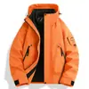 Chaqueta Exterior para Mujer 25 Nuevo Estilo Casual Tres en Uno para Figuras Menudas, Cortavientos e Impermeable, Chaqueta de Pareja de Gama Alta y Elegante