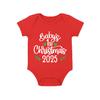 Ropa Navideña para Bebé Transfronteriza, Mameluco de Manga Larga, Body de Manga Corta, Diseños Impresos y Estampados por Calor, Navidad 2027