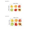 Calcomanías de Pared de Frutas de Dibujos Animados Transfronterizas Decoración Artística para Cocina Calcomanías Puerta de Casillero Puerta de Vidrio Refrigerador Calcomanías Autoadhesivas