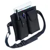 Riñonera Impermeable para Camarero de KTV Bolsa de Herramientas Hombres Mujeres Riñonera Negra Bolsa para Walkie-Talkie Tableta Teléfono LOGO