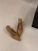 Sapatos de Salto Alto Bico Fino Estampa de Leopardo Francês para Mulheres 2026 Nova Primavera e Verão Sandálias Elegantes de Camurça de Salto Anabela de Alta Qualidade para Mulheres