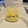 Broche de Cabeza de Conejo de Peluche de Dibujos Animados Muñeca Celebridad de Internet Accesorios para Bolsos Zapatos Calcetines Ropa Conejo Peludo Dibujos Animados Japoneses y Coreanos