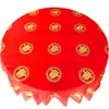 Mantel de Boda Desechable Plástico Engrosado Rojo Banquete de Boda Mesa Redonda Mantel Alegre Impermeable Fabricante