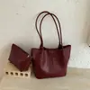 Bolso de mano tejido estilo vintage 2026 transfronterizo, Bolso de hombro simple de gran capacidad, Bolso versátil para ir al trabajo y uso diario Madre e Hijo