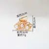 Pinza para el Cabello Pequeña de Aleación con Forma de Mariposa y Perlas de Imitación para Mujer, Accesorio para Flequillo y Cabello Suelto, Pinza para Moño, Venta al por Mayor de una Pieza