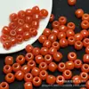 Contas Vermelhas do Sul com Furo Grande 7x8mm Estilo Antigo Contas Soltas Atacado DIY Pedra de Jade Acessórios para Pulseira Colar Contas Espaçadoras