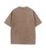 Camiseta de Manga Corta Resistente Estilo Vintage para Hombre de 230g, Algodón Lavado, Oversize, Hombro Caído, Manga Media, Al Por Mayor en Stock