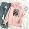 Sudadera con capucha impresa DemoHuntersHuntrix, corte holgado, unisex, versátil, casual, sudadera de comercio exterior