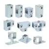Conector de Tubo Cuadrado Galvanizado de Hierro Fundido de 20/25/30/40mm Accesorio Marco de Acero Cuadrado Conexión sin Soldadura Sujetador