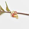Pingente da Fortuna Koi Dourado Antigo Moda Tendência DIY Liga de Mola Artístico Retrô Estilo Étnico Totem Atacado