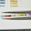 Ametista Citrino Topázio Azul Branco Turquesa Turmalina Granate Vermelho Peridoto Quadrado 2.5*2.5