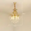 Lámpara de Araña Moderna Europea de Cristal Lujo Ligero Romántica Francesa Lámpara de Techo Comedor Dormitorio Sala de Estar Luminaria de Lujo