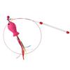 Juguete para Gato Palo Divertido para Gato con Campana Alambre de Acero Pluma de Felpa Palo Largo Pez Pequeño Autoplacer Mascota Juguete Divertido para Gato