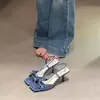 Primer Encuentro con los Zapatos de Tacón Alto Florales de Punta Cuadrada Estilo Francés con Lazo de Hada, Correa Única, Tacón Fino y Diseño de Punta Abierta para Mujer para Usar Afuera