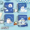 Cuaderno de espiral de animales marinos Bloc de notas de bolsillo de dibujos animados para estudiantes Papelería de estudio de alto valor para estudiantes Cuaderno pequeño A7