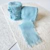 Cinta de Gasa Rouge Rasgada a Mano para Boda, Flor de Mano, Borla de Cinta, Lazo Decorativo, Hilo de Nieve, Tira de Tela de Seda