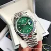 Reloj Mecánico Totalmente Automático, Reloj Rolex Datejust para Hombre, Esfera de Diamantes Romana, Acero Inoxidable Luminoso Resistente al Agua Reloj de Negocios