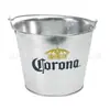 Directo de Fábrica Cubo de Hielo de Hierro Galvanizado de 5L Soporte para Barriles de Cerveza Colonna Cubo de Hielo para Bar Imprimible