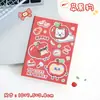 Caderno Pequeno A7 Portátil Fofo de Desenho Animado Tema de Natal Bolso Livro de Palavras