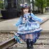 Vestido Judy Coelho Policial Zootopia para Meninas Primavera e Outono, Vestido de Aniversário Lolita, Vestido de Princesa
