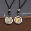 Colgante de moneda Shangui hecho de plata tibetana, colgante de moneda de cinabrio estilo chino vintage, accesorio de collar de hebilla de paz retro