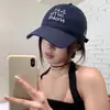 Boné de Baseball Estilo Coreano 2026 com Nova Letra para Mulheres, Chapéu Fashion Bordado com Aba Curva para Primavera e Verão que Faz o Rosto Parecer Menor, Chapéu Bico de Pato Tendência