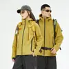 La Misma Chaqueta Soft Shell de Dimoto para Hombres y Mujeres, Chaqueta Cálida Impermeable y a Prueba de Viento para Exteriores, Estilo Montañismo Camping, Forrada de Felpa