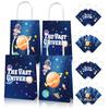 BD038 Amazon Céu Estrelado Cientista Espaço Sacola de Papel Portátil Festa Aniversário Sacola para Embalagem de Presente